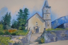 LOSANO-Melissa-Eglise-de-Lepin-le-Lac-en-France-30x40-cm-sans-cadre-2